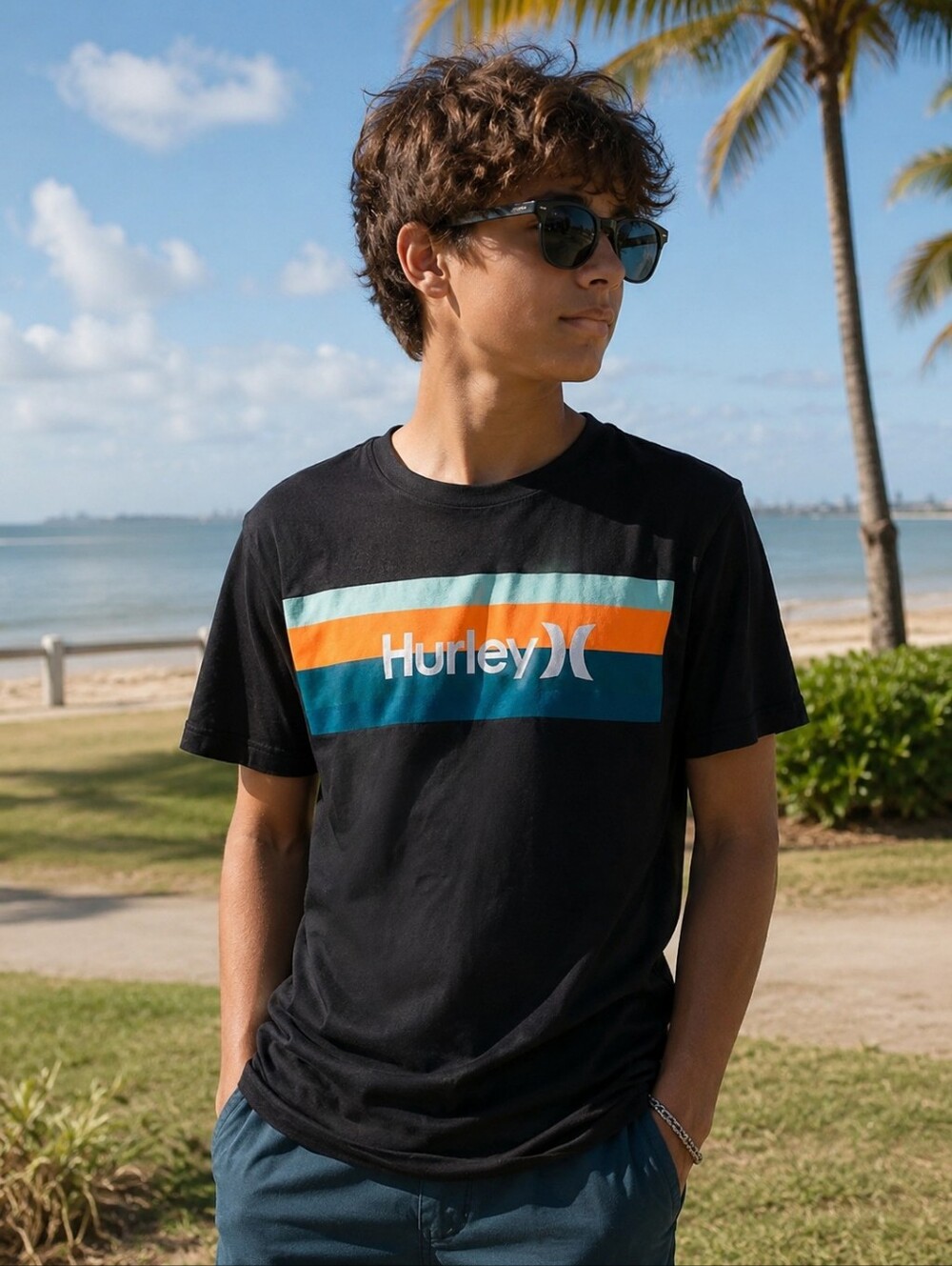 Hurley Boys Shirt – Size XL (14-16) – Excellent Used Condition